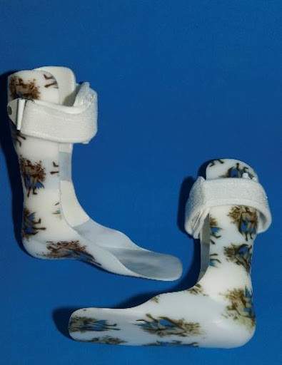 White ankle foot orthosis